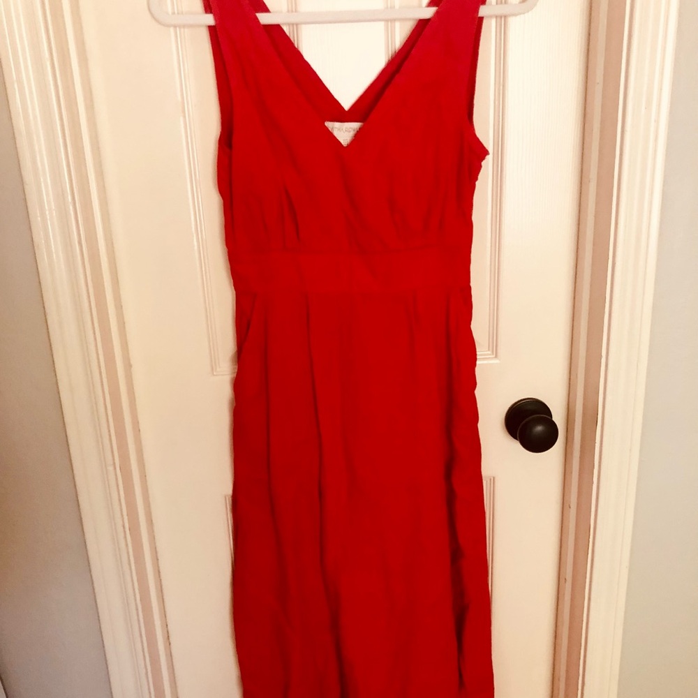 Cynthia Rowley Vibrant Red Midi Dress